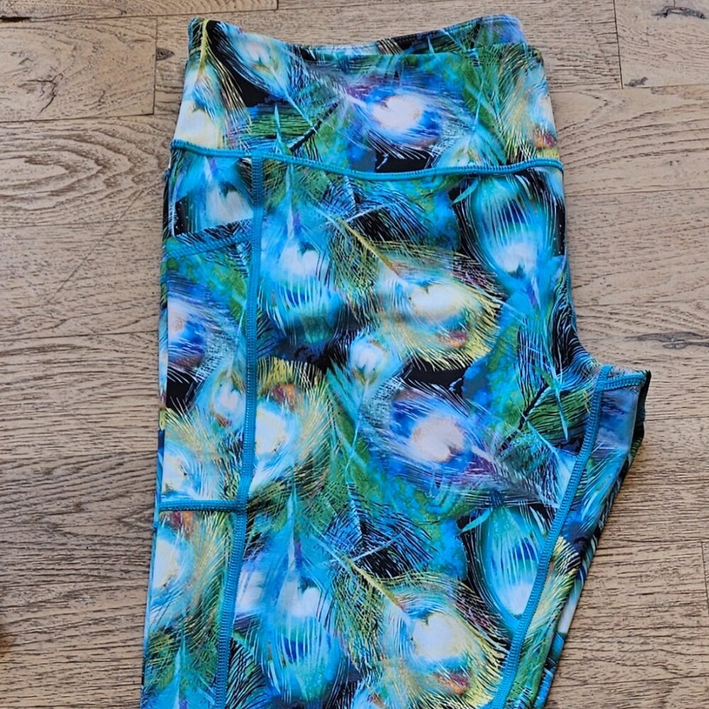 CVG Leggings - Peacock Full length XXL
